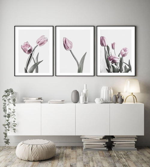 Pink Tulip Illustration I Art Print-PRINT-Olive et Oriel-Olive et Oriel-Buy-Australian-Art-Prints-Online-with-Olive-et-Oriel-Your-Artwork-Specialists-Austrailia-Decorate-With-Coastal-Photo-Wall-Art-Prints-From-Our-Beach-House-Artwork-Collection-Fine-Poster-and-Framed-Artwork