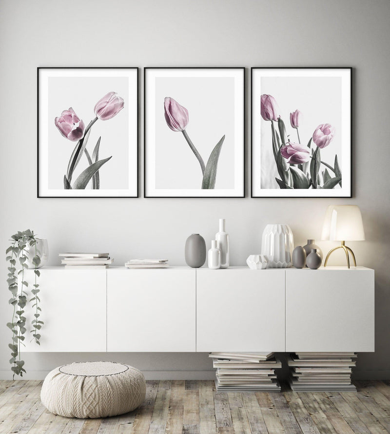 Pink Tulip Illustration III Art Print-PRINT-Olive et Oriel-Olive et Oriel-Buy-Australian-Art-Prints-Online-with-Olive-et-Oriel-Your-Artwork-Specialists-Austrailia-Decorate-With-Coastal-Photo-Wall-Art-Prints-From-Our-Beach-House-Artwork-Collection-Fine-Poster-and-Framed-Artwork