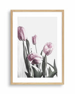 Pink Tulip Illustration III Art Print-PRINT-Olive et Oriel-Olive et Oriel-A4 | 8.3" x 11.7" | 21 x 29.7cm-Oak-With White Border-Buy-Australian-Art-Prints-Online-with-Olive-et-Oriel-Your-Artwork-Specialists-Austrailia-Decorate-With-Coastal-Photo-Wall-Art-Prints-From-Our-Beach-House-Artwork-Collection-Fine-Poster-and-Framed-Artwork