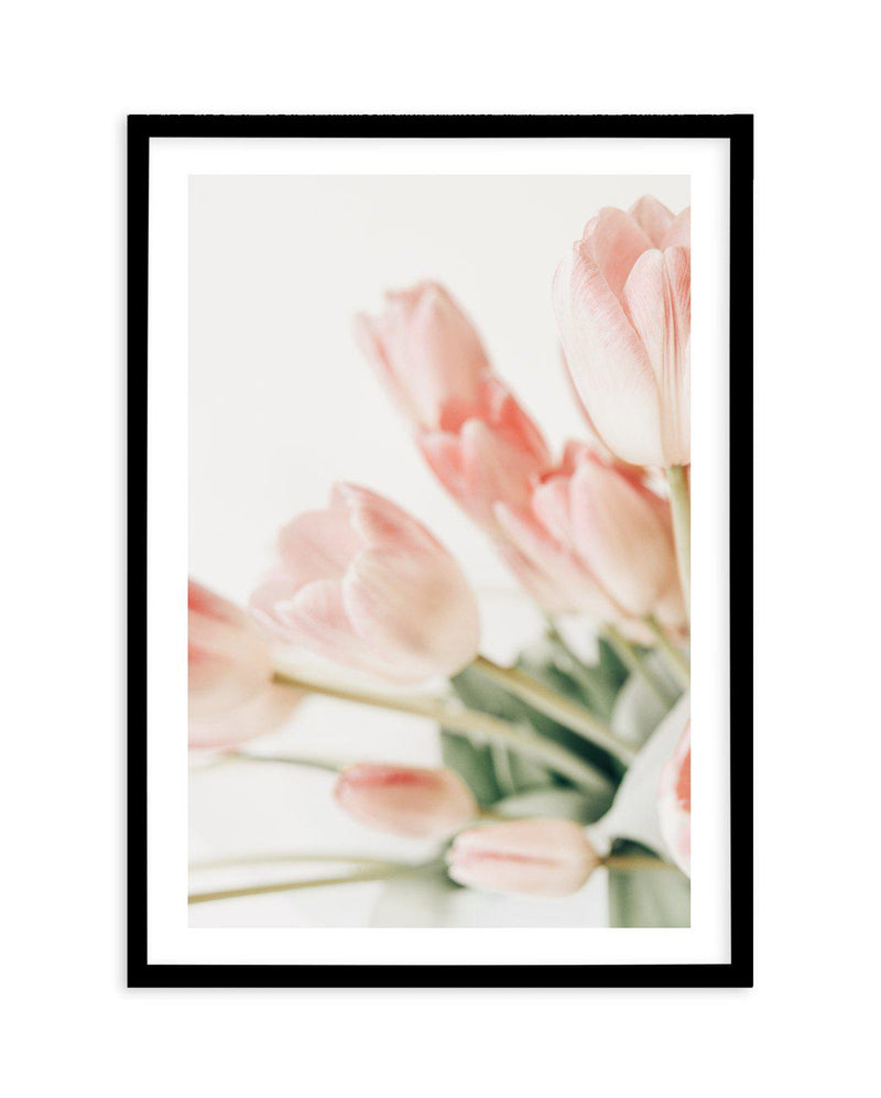 Pink Tulips I Art Print-PRINT-Olive et Oriel-Olive et Oriel-A5 | 5.8" x 8.3" | 14.8 x 21cm-Black-With White Border-Buy-Australian-Art-Prints-Online-with-Olive-et-Oriel-Your-Artwork-Specialists-Austrailia-Decorate-With-Coastal-Photo-Wall-Art-Prints-From-Our-Beach-House-Artwork-Collection-Fine-Poster-and-Framed-Artwork