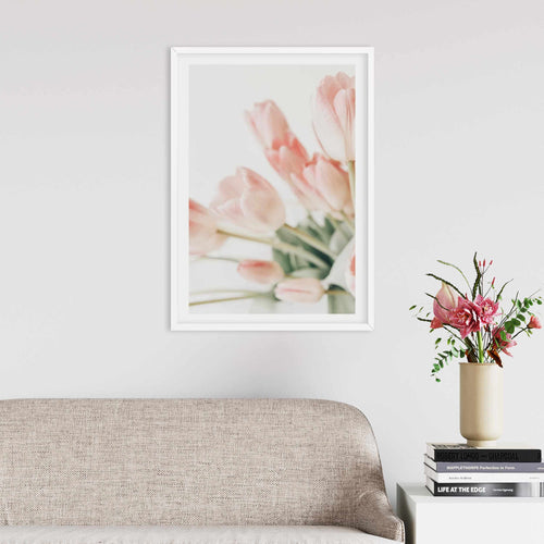 Pink Tulips I Art Print-PRINT-Olive et Oriel-Olive et Oriel-Buy-Australian-Art-Prints-Online-with-Olive-et-Oriel-Your-Artwork-Specialists-Austrailia-Decorate-With-Coastal-Photo-Wall-Art-Prints-From-Our-Beach-House-Artwork-Collection-Fine-Poster-and-Framed-Artwork