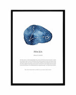 Pisces | Watercolour Zodiac Art Print-PRINT-Olive et Oriel-Olive et Oriel-A5 | 5.8" x 8.3" | 14.8 x 21cm-Black-With White Border-Buy-Australian-Art-Prints-Online-with-Olive-et-Oriel-Your-Artwork-Specialists-Austrailia-Decorate-With-Coastal-Photo-Wall-Art-Prints-From-Our-Beach-House-Artwork-Collection-Fine-Poster-and-Framed-Artwork