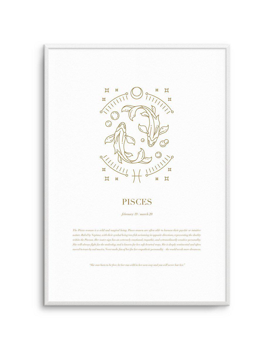 Pisces | Celestial Zodiac Art Print-PRINT-Olive et Oriel-Olive et Oriel-A4 | 8.3" x 11.7" | 21 x 29.7cm-Unframed Art Print-With White Border-Buy-Australian-Art-Prints-Online-with-Olive-et-Oriel-Your-Artwork-Specialists-Austrailia-Decorate-With-Coastal-Photo-Wall-Art-Prints-From-Our-Beach-House-Artwork-Collection-Fine-Poster-and-Framed-Artwork