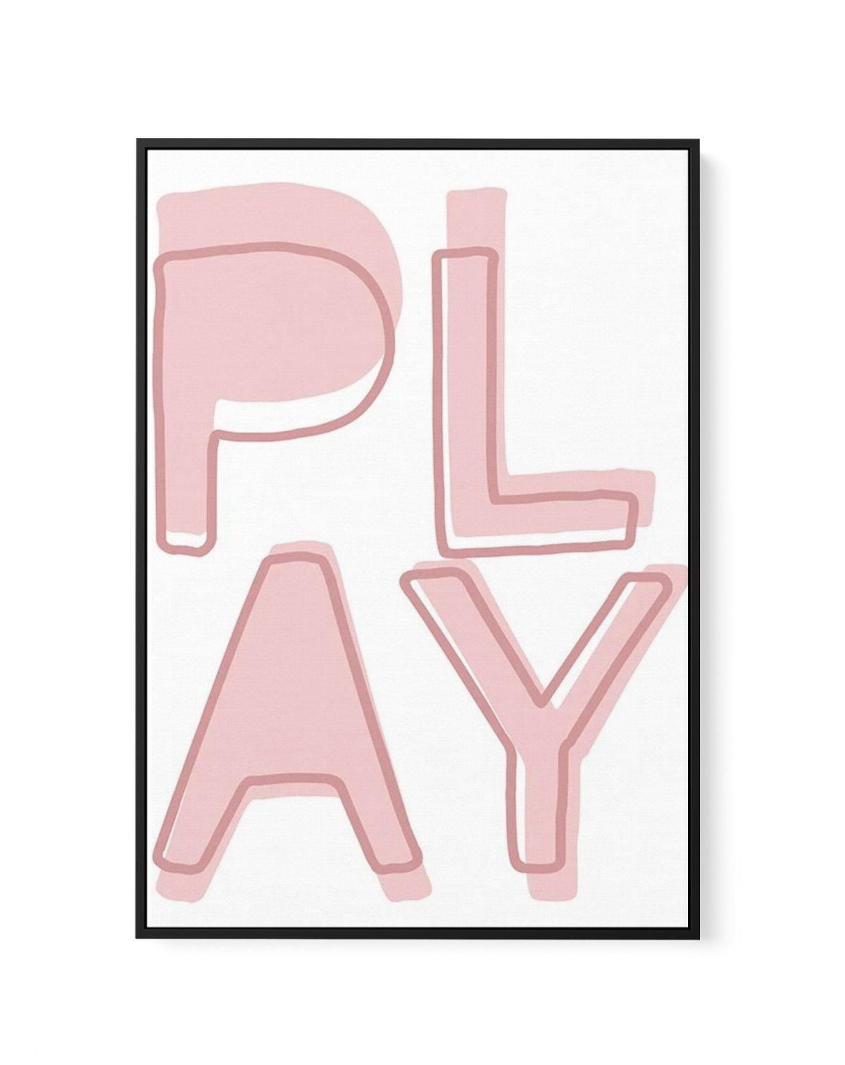 Play | Blush | Framed Canvas-CANVAS-You can shop wall art online with Olive et Oriel for everything from abstract art to fun kids wall art. Our beautiful modern art prints and canvas art are available from large canvas prints to wall art paintings and our proudly Australian artwork collection offers only the highest quality framed large wall art and canvas art Australia - You can buy fashion photography prints or Hampton print posters and paintings on canvas from Olive et Oriel and have them del