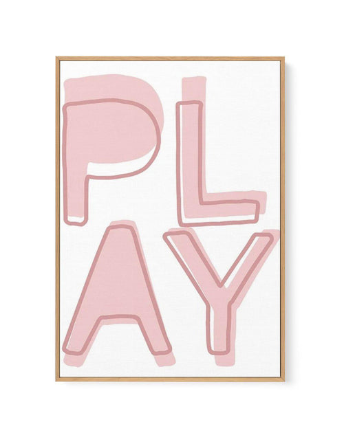 Play | Blush | Framed Canvas-CANVAS-You can shop wall art online with Olive et Oriel for everything from abstract art to fun kids wall art. Our beautiful modern art prints and canvas art are available from large canvas prints to wall art paintings and our proudly Australian artwork collection offers only the highest quality framed large wall art and canvas art Australia - You can buy fashion photography prints or Hampton print posters and paintings on canvas from Olive et Oriel and have them del