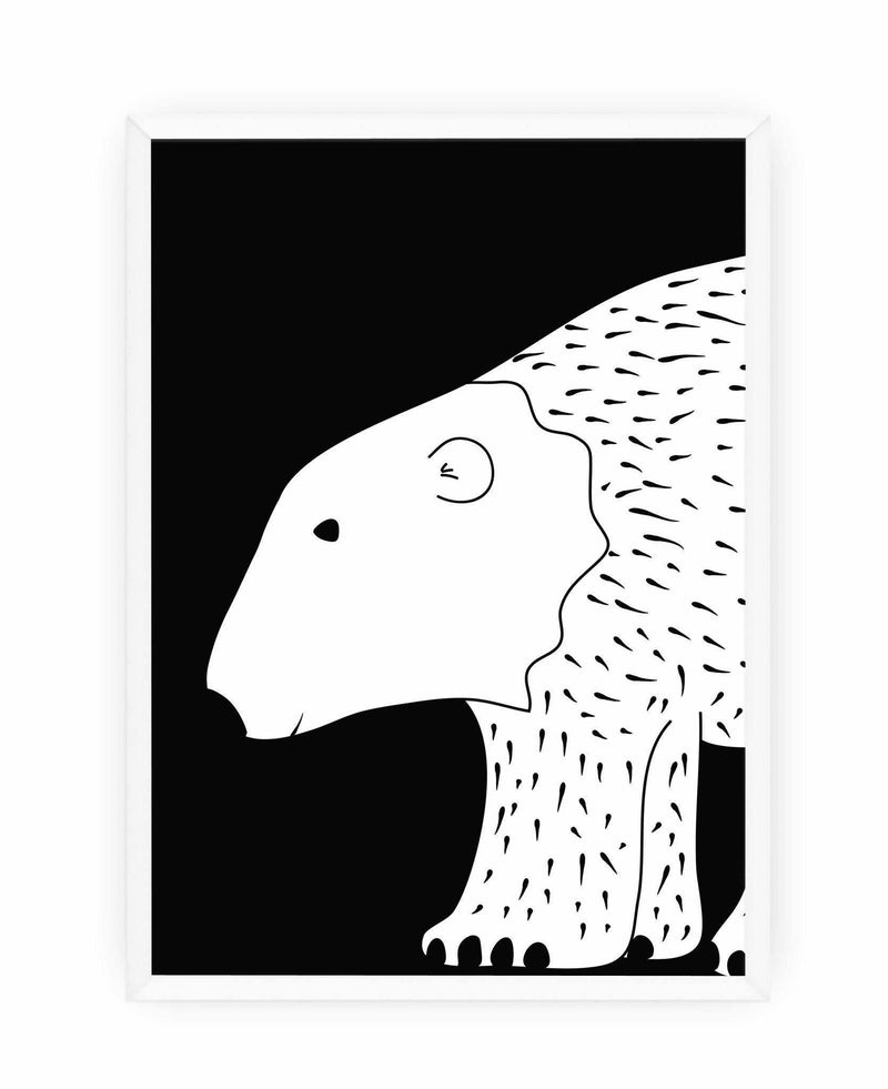 Polar Bear Art Print-PRINT-Olive et Oriel-Olive et Oriel-A5 | 5.8" x 8.3" | 14.8 x 21cm-Unframed Art Print-With White Border-Buy-Australian-Art-Prints-Online-with-Olive-et-Oriel-Your-Artwork-Specialists-Austrailia-Decorate-With-Coastal-Photo-Wall-Art-Prints-From-Our-Beach-House-Artwork-Collection-Fine-Poster-and-Framed-Artwork
