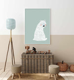Polar Bear I | Mint Art Print-PRINT-Olive et Oriel-Olive et Oriel-Buy-Australian-Art-Prints-Online-with-Olive-et-Oriel-Your-Artwork-Specialists-Austrailia-Decorate-With-Coastal-Photo-Wall-Art-Prints-From-Our-Beach-House-Artwork-Collection-Fine-Poster-and-Framed-Artwork