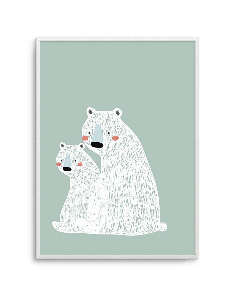 Polar Bear II | Mint Art Print-PRINT-Olive et Oriel-Olive et Oriel-A5 | 5.8" x 8.3" | 14.8 x 21cm-Unframed Art Print-With White Border-Buy-Australian-Art-Prints-Online-with-Olive-et-Oriel-Your-Artwork-Specialists-Austrailia-Decorate-With-Coastal-Photo-Wall-Art-Prints-From-Our-Beach-House-Artwork-Collection-Fine-Poster-and-Framed-Artwork