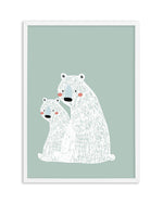 Polar Bear II | Mint Art Print-PRINT-Olive et Oriel-Olive et Oriel-A5 | 5.8" x 8.3" | 14.8 x 21cm-White-With White Border-Buy-Australian-Art-Prints-Online-with-Olive-et-Oriel-Your-Artwork-Specialists-Austrailia-Decorate-With-Coastal-Photo-Wall-Art-Prints-From-Our-Beach-House-Artwork-Collection-Fine-Poster-and-Framed-Artwork