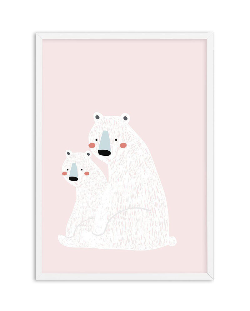 Polar Bear II | Pink Art Print-PRINT-Olive et Oriel-Olive et Oriel-A5 | 5.8" x 8.3" | 14.8 x 21cm-White-With White Border-Buy-Australian-Art-Prints-Online-with-Olive-et-Oriel-Your-Artwork-Specialists-Austrailia-Decorate-With-Coastal-Photo-Wall-Art-Prints-From-Our-Beach-House-Artwork-Collection-Fine-Poster-and-Framed-Artwork