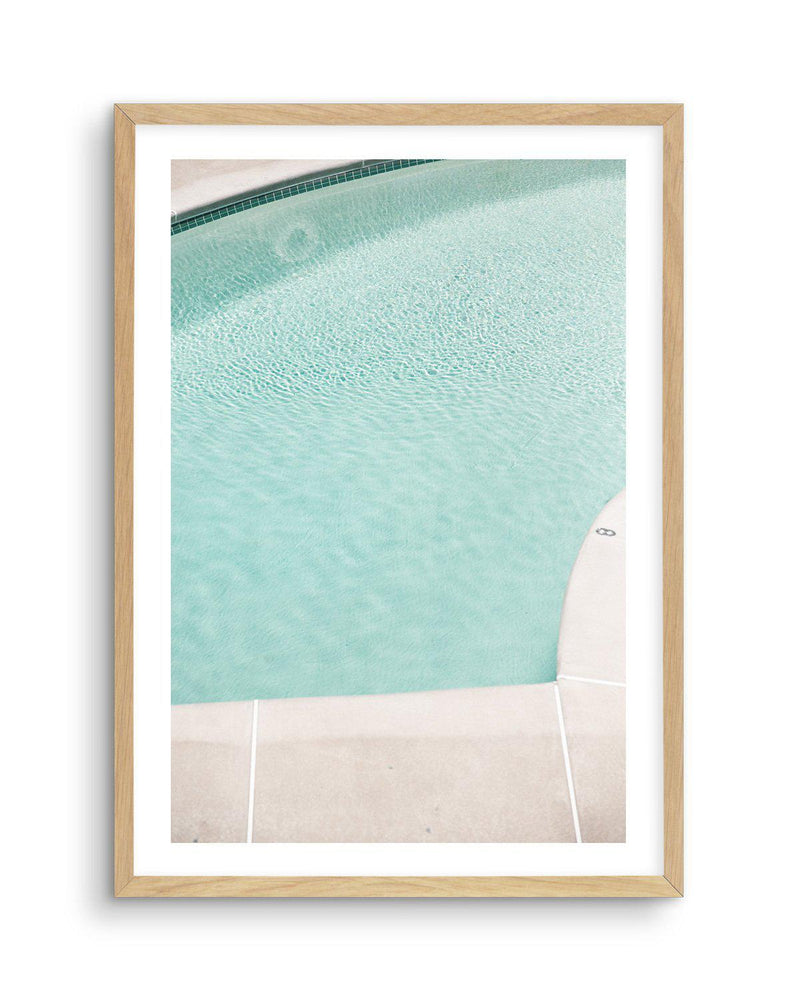 Pool Curves Art Print-PRINT-Olive et Oriel-Olive et Oriel-A5 | 5.8" x 8.3" | 14.8 x 21cm-Oak-With White Border-Buy-Australian-Art-Prints-Online-with-Olive-et-Oriel-Your-Artwork-Specialists-Austrailia-Decorate-With-Coastal-Photo-Wall-Art-Prints-From-Our-Beach-House-Artwork-Collection-Fine-Poster-and-Framed-Artwork