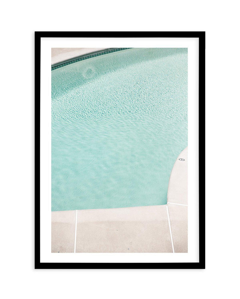 Pool Curves Art Print-PRINT-Olive et Oriel-Olive et Oriel-A5 | 5.8" x 8.3" | 14.8 x 21cm-Black-With White Border-Buy-Australian-Art-Prints-Online-with-Olive-et-Oriel-Your-Artwork-Specialists-Austrailia-Decorate-With-Coastal-Photo-Wall-Art-Prints-From-Our-Beach-House-Artwork-Collection-Fine-Poster-and-Framed-Artwork