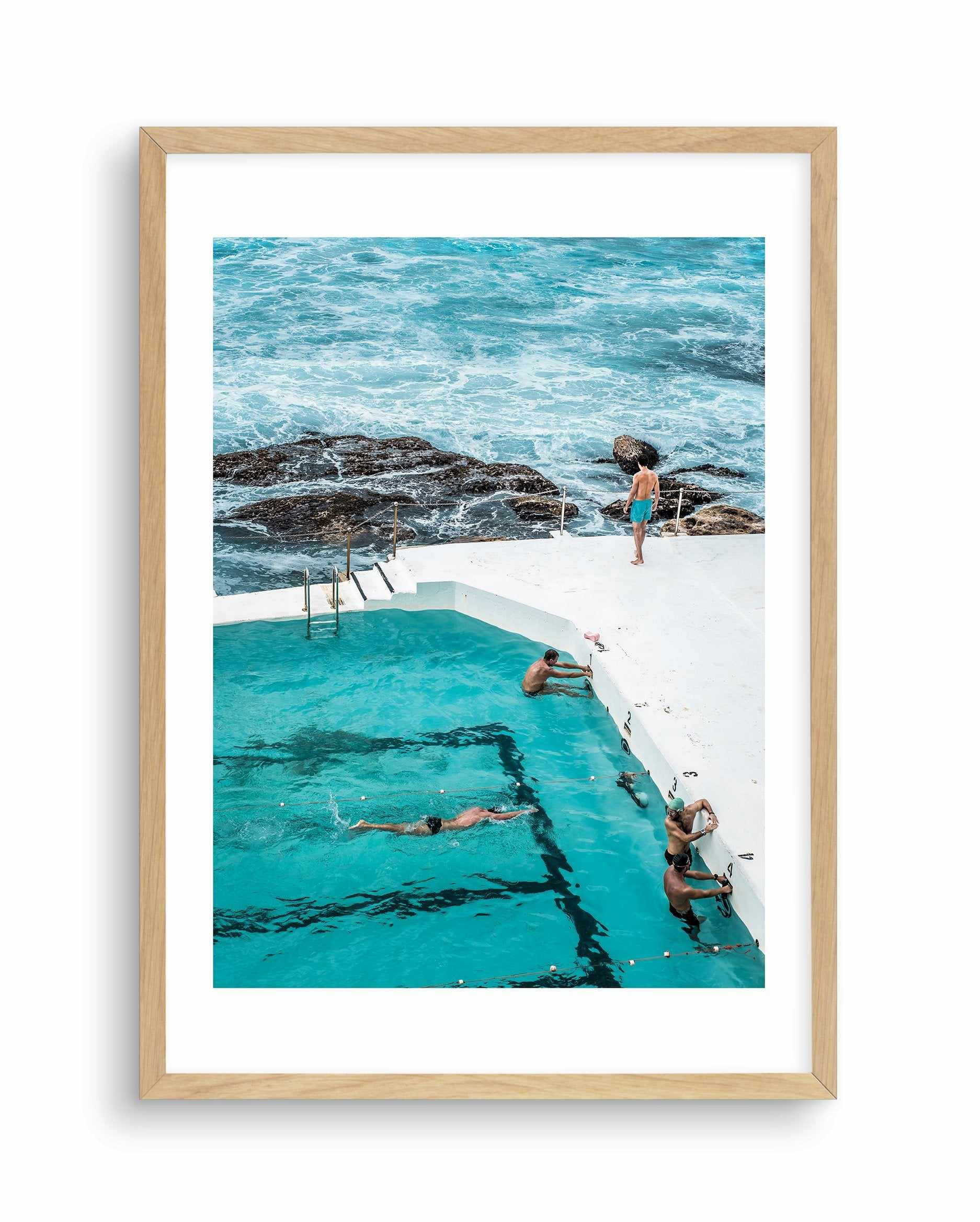 Pool of Men Art Print-PRINT-Olive et Oriel-Olive et Oriel-A3 | 11.7" x 16.5" | 29.7 x 42 cm-Oak-With White Border-Buy-Australian-Art-Prints-Online-with-Olive-et-Oriel-Your-Artwork-Specialists-Austrailia-Decorate-With-Coastal-Photo-Wall-Art-Prints-From-Our-Beach-House-Artwork-Collection-Fine-Poster-and-Framed-Artwork