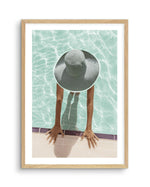 Pool Time Art Print-PRINT-Olive et Oriel-Olive et Oriel-A5 | 5.8" x 8.3" | 14.8 x 21cm-Oak-With White Border-Buy-Australian-Art-Prints-Online-with-Olive-et-Oriel-Your-Artwork-Specialists-Austrailia-Decorate-With-Coastal-Photo-Wall-Art-Prints-From-Our-Beach-House-Artwork-Collection-Fine-Poster-and-Framed-Artwork