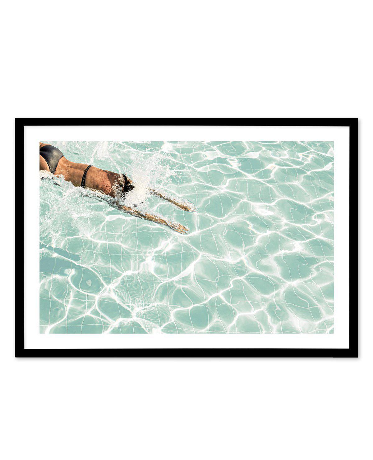 Pool Time V LS Art Print-PRINT-Olive et Oriel-Olive et Oriel-A5 | 5.8" x 8.3" | 14.8 x 21cm-Black-With White Border-Buy-Australian-Art-Prints-Online-with-Olive-et-Oriel-Your-Artwork-Specialists-Austrailia-Decorate-With-Coastal-Photo-Wall-Art-Prints-From-Our-Beach-House-Artwork-Collection-Fine-Poster-and-Framed-Artwork