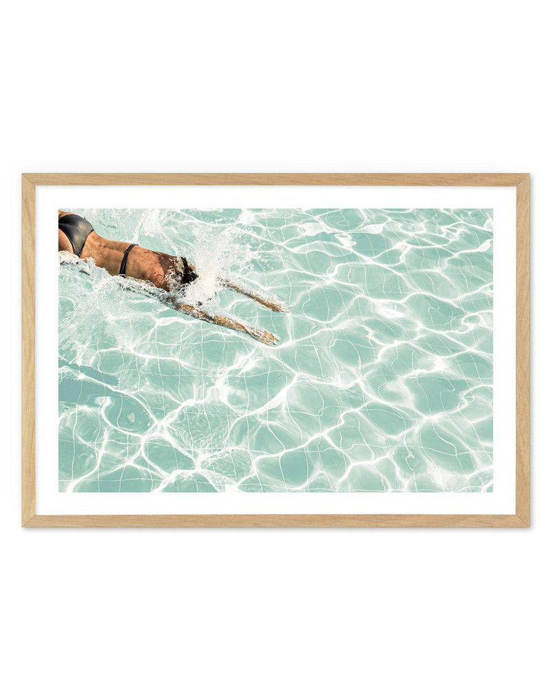 Pool Time V LS Art Print-PRINT-Olive et Oriel-Olive et Oriel-A5 | 5.8" x 8.3" | 14.8 x 21cm-Oak-With White Border-Buy-Australian-Art-Prints-Online-with-Olive-et-Oriel-Your-Artwork-Specialists-Austrailia-Decorate-With-Coastal-Photo-Wall-Art-Prints-From-Our-Beach-House-Artwork-Collection-Fine-Poster-and-Framed-Artwork