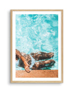 Poolside Bliss II Art Print-PRINT-Olive et Oriel-Olive et Oriel-A5 | 5.8" x 8.3" | 14.8 x 21cm-Oak-With White Border-Buy-Australian-Art-Prints-Online-with-Olive-et-Oriel-Your-Artwork-Specialists-Austrailia-Decorate-With-Coastal-Photo-Wall-Art-Prints-From-Our-Beach-House-Artwork-Collection-Fine-Poster-and-Framed-Artwork