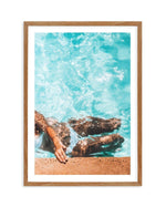 Poolside Bliss II Art Print-PRINT-Olive et Oriel-Olive et Oriel-50x70 cm | 19.6" x 27.5"-Walnut-With White Border-Buy-Australian-Art-Prints-Online-with-Olive-et-Oriel-Your-Artwork-Specialists-Austrailia-Decorate-With-Coastal-Photo-Wall-Art-Prints-From-Our-Beach-House-Artwork-Collection-Fine-Poster-and-Framed-Artwork