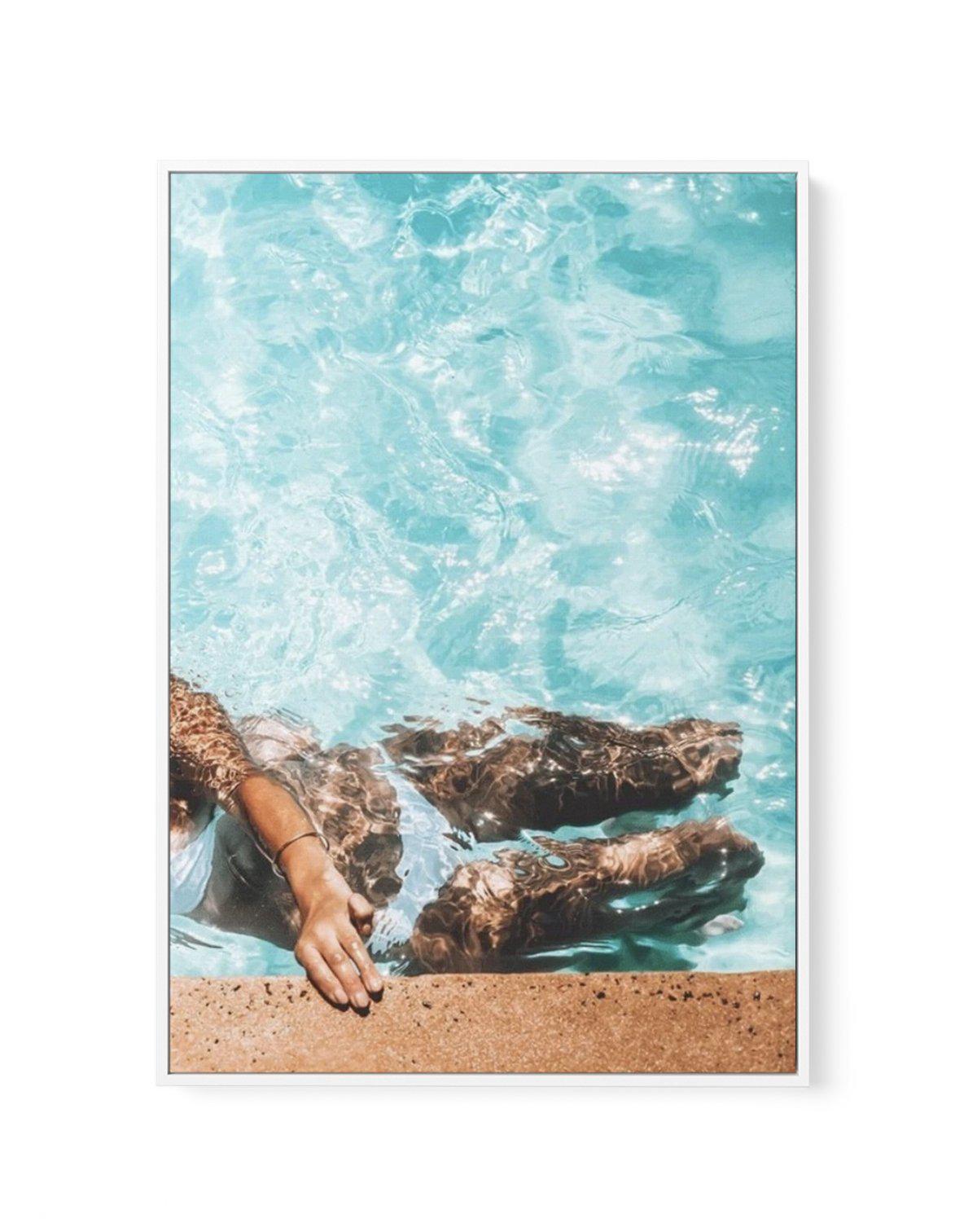 Poolside Bliss II | Framed Canvas-CANVAS-You can shop wall art online with Olive et Oriel for everything from abstract art to fun kids wall art. Our beautiful modern art prints and canvas art are available from large canvas prints to wall art paintings and our proudly Australian artwork collection offers only the highest quality framed large wall art and canvas art Australia - You can buy fashion photography prints or Hampton print posters and paintings on canvas from Olive et Oriel and have the