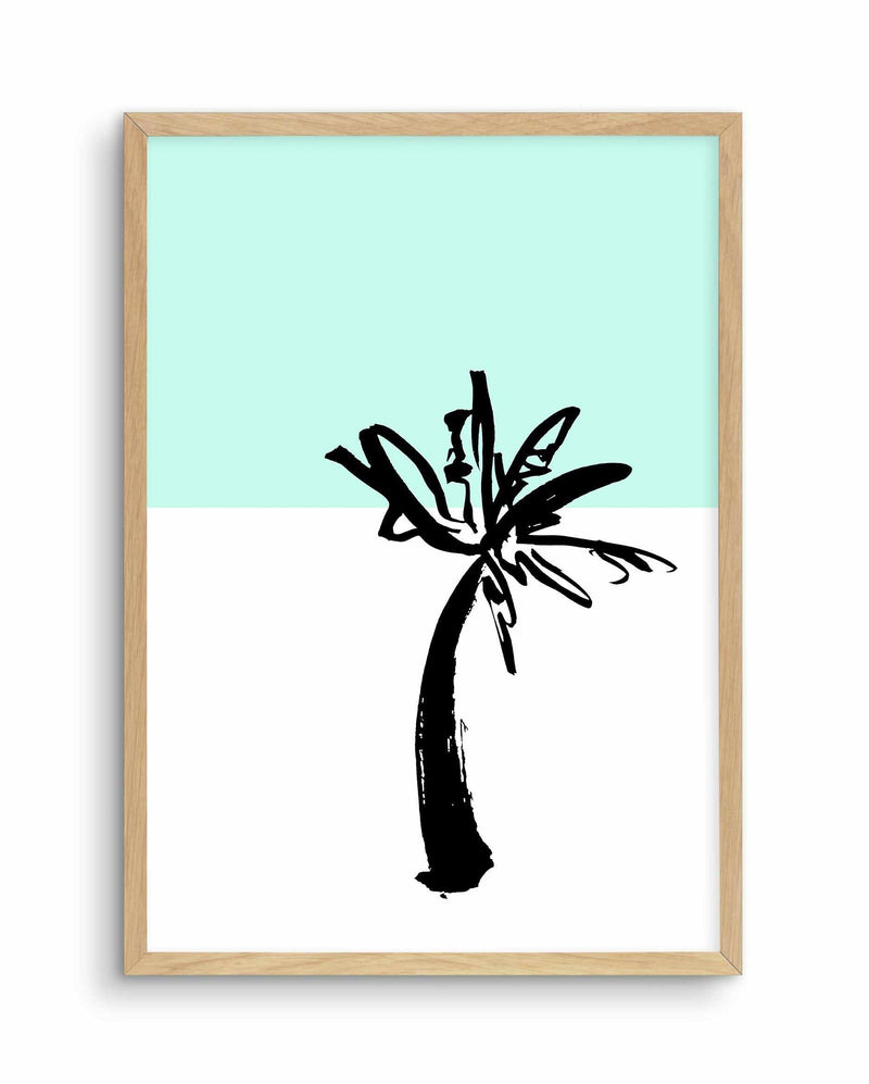 Pop Art Palm Tree Art Print-PRINT-Olive et Oriel-Olive et Oriel-A4 | 8.3" x 11.7" | 21 x 29.7cm-Oak-With White Border-Buy-Australian-Art-Prints-Online-with-Olive-et-Oriel-Your-Artwork-Specialists-Austrailia-Decorate-With-Coastal-Photo-Wall-Art-Prints-From-Our-Beach-House-Artwork-Collection-Fine-Poster-and-Framed-Artwork