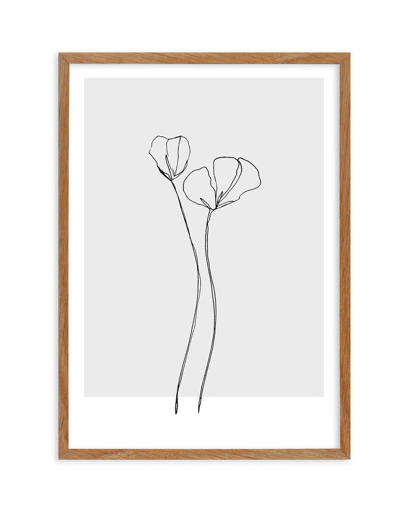Poppy | Illustration Art Print-PRINT-Olive et Oriel-Olive et Oriel-50x70 cm | 19.6" x 27.5"-Walnut-With White Border-Buy-Australian-Art-Prints-Online-with-Olive-et-Oriel-Your-Artwork-Specialists-Austrailia-Decorate-With-Coastal-Photo-Wall-Art-Prints-From-Our-Beach-House-Artwork-Collection-Fine-Poster-and-Framed-Artwork