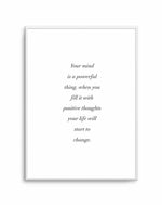 Positive Thoughts Art Print-PRINT-Olive et Oriel-Olive et Oriel-A4 | 8.3" x 11.7" | 21 x 29.7cm-Unframed Art Print-With White Border-Buy-Australian-Art-Prints-Online-with-Olive-et-Oriel-Your-Artwork-Specialists-Austrailia-Decorate-With-Coastal-Photo-Wall-Art-Prints-From-Our-Beach-House-Artwork-Collection-Fine-Poster-and-Framed-Artwork