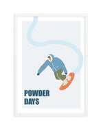 Powder Days Art Print-PRINT-Olive et Oriel-Olive et Oriel-A5 | 5.8" x 8.3" | 14.8 x 21cm-White-With White Border-Buy-Australian-Art-Prints-Online-with-Olive-et-Oriel-Your-Artwork-Specialists-Austrailia-Decorate-With-Coastal-Photo-Wall-Art-Prints-From-Our-Beach-House-Artwork-Collection-Fine-Poster-and-Framed-Artwork
