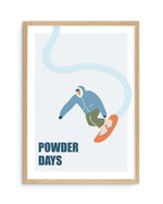 Powder Days Art Print-PRINT-Olive et Oriel-Olive et Oriel-A5 | 5.8" x 8.3" | 14.8 x 21cm-Oak-With White Border-Buy-Australian-Art-Prints-Online-with-Olive-et-Oriel-Your-Artwork-Specialists-Austrailia-Decorate-With-Coastal-Photo-Wall-Art-Prints-From-Our-Beach-House-Artwork-Collection-Fine-Poster-and-Framed-Artwork
