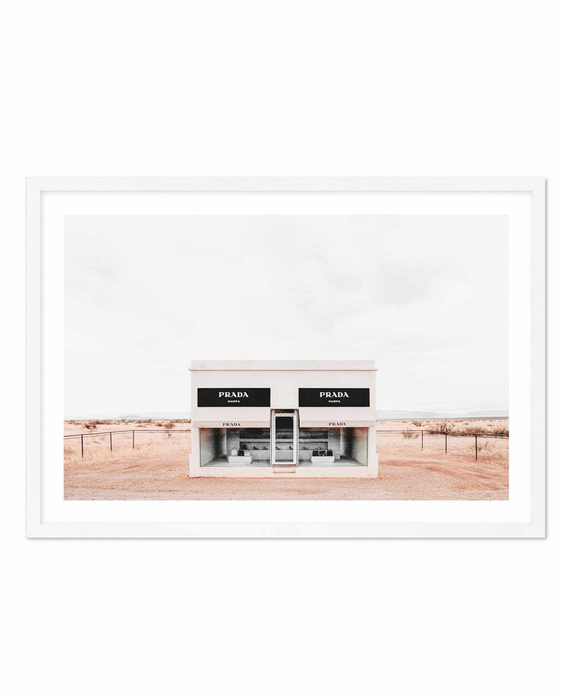 Prada Marfa | Texas Art Print-PRINT-Olive et Oriel-Olive et Oriel-A3 | 11.7" x 16.5" | 29.7 x 42 cm-White-With White Border-Buy-Australian-Art-Prints-Online-with-Olive-et-Oriel-Your-Artwork-Specialists-Austrailia-Decorate-With-Coastal-Photo-Wall-Art-Prints-From-Our-Beach-House-Artwork-Collection-Fine-Poster-and-Framed-Artwork