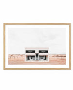 Prada Marfa | Texas Art Print-PRINT-Olive et Oriel-Olive et Oriel-A3 | 11.7" x 16.5" | 29.7 x 42 cm-Oak-With White Border-Buy-Australian-Art-Prints-Online-with-Olive-et-Oriel-Your-Artwork-Specialists-Austrailia-Decorate-With-Coastal-Photo-Wall-Art-Prints-From-Our-Beach-House-Artwork-Collection-Fine-Poster-and-Framed-Artwork