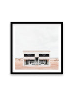 Prada Marfa | Texas SQ Art Print-PRINT-Olive et Oriel-Olive et Oriel-70x70 cm | 27.5" x 27.5"-Black-With White Border-Buy-Australian-Art-Prints-Online-with-Olive-et-Oriel-Your-Artwork-Specialists-Austrailia-Decorate-With-Coastal-Photo-Wall-Art-Prints-From-Our-Beach-House-Artwork-Collection-Fine-Poster-and-Framed-Artwork
