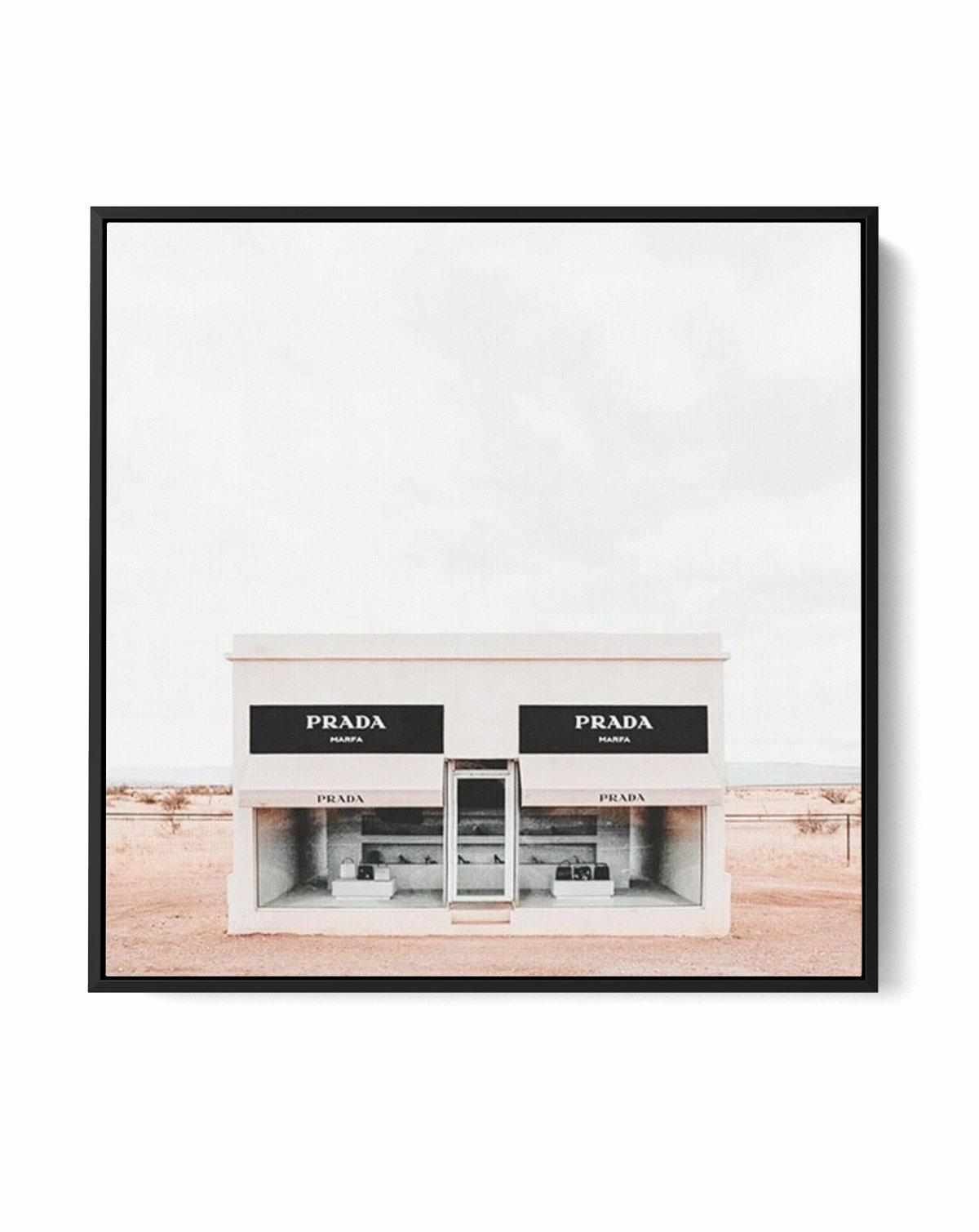 Prada Marfa | Texas SQ | Framed Canvas Art Print