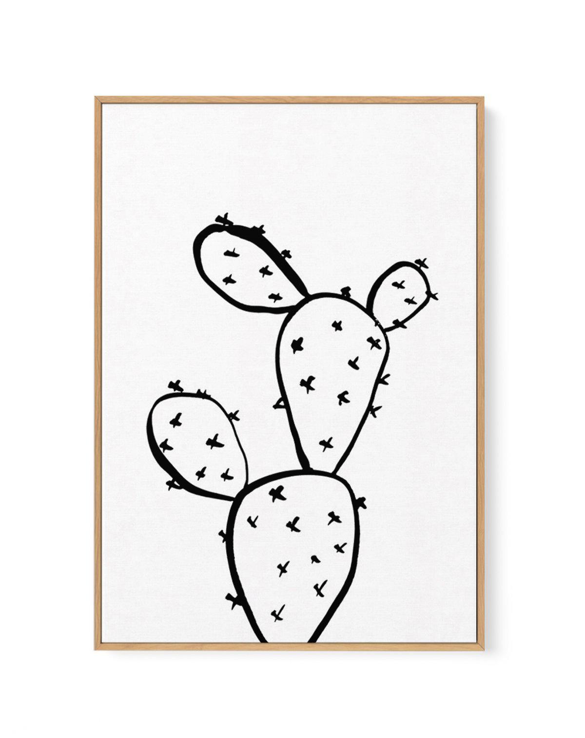 Prickly Pear Cactus | Framed Canvas-CANVAS-You can shop wall art online with Olive et Oriel for everything from abstract art to fun kids wall art. Our beautiful modern art prints and canvas art are available from large canvas prints to wall art paintings and our proudly Australian artwork collection offers only the highest quality framed large wall art and canvas art Australia - You can buy fashion photography prints or Hampton print posters and paintings on canvas from Olive et Oriel and have t