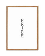 Pride | Black Watercolour Art Print-PRINT-Olive et Oriel-Olive et Oriel-50x70 cm | 19.6" x 27.5"-Walnut-With White Border-Buy-Australian-Art-Prints-Online-with-Olive-et-Oriel-Your-Artwork-Specialists-Austrailia-Decorate-With-Coastal-Photo-Wall-Art-Prints-From-Our-Beach-House-Artwork-Collection-Fine-Poster-and-Framed-Artwork