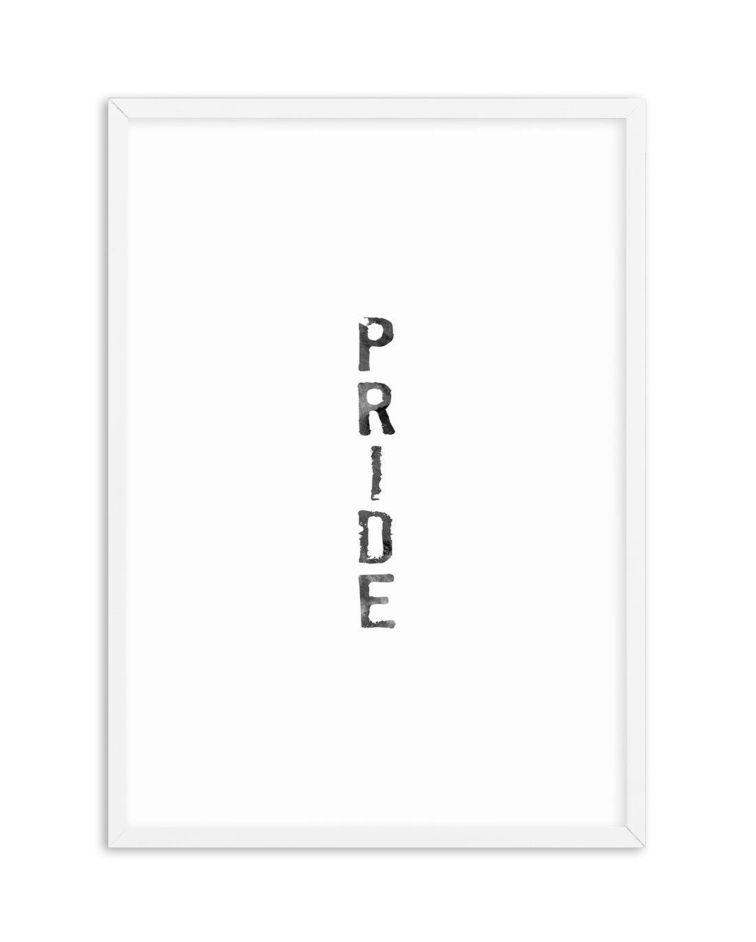 Pride | Black Watercolour Art Print-PRINT-Olive et Oriel-Olive et Oriel-A5 | 5.8" x 8.3" | 14.8 x 21cm-White-With White Border-Buy-Australian-Art-Prints-Online-with-Olive-et-Oriel-Your-Artwork-Specialists-Austrailia-Decorate-With-Coastal-Photo-Wall-Art-Prints-From-Our-Beach-House-Artwork-Collection-Fine-Poster-and-Framed-Artwork