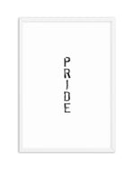Pride | Black Watercolour Art Print-PRINT-Olive et Oriel-Olive et Oriel-A5 | 5.8" x 8.3" | 14.8 x 21cm-White-With White Border-Buy-Australian-Art-Prints-Online-with-Olive-et-Oriel-Your-Artwork-Specialists-Austrailia-Decorate-With-Coastal-Photo-Wall-Art-Prints-From-Our-Beach-House-Artwork-Collection-Fine-Poster-and-Framed-Artwork