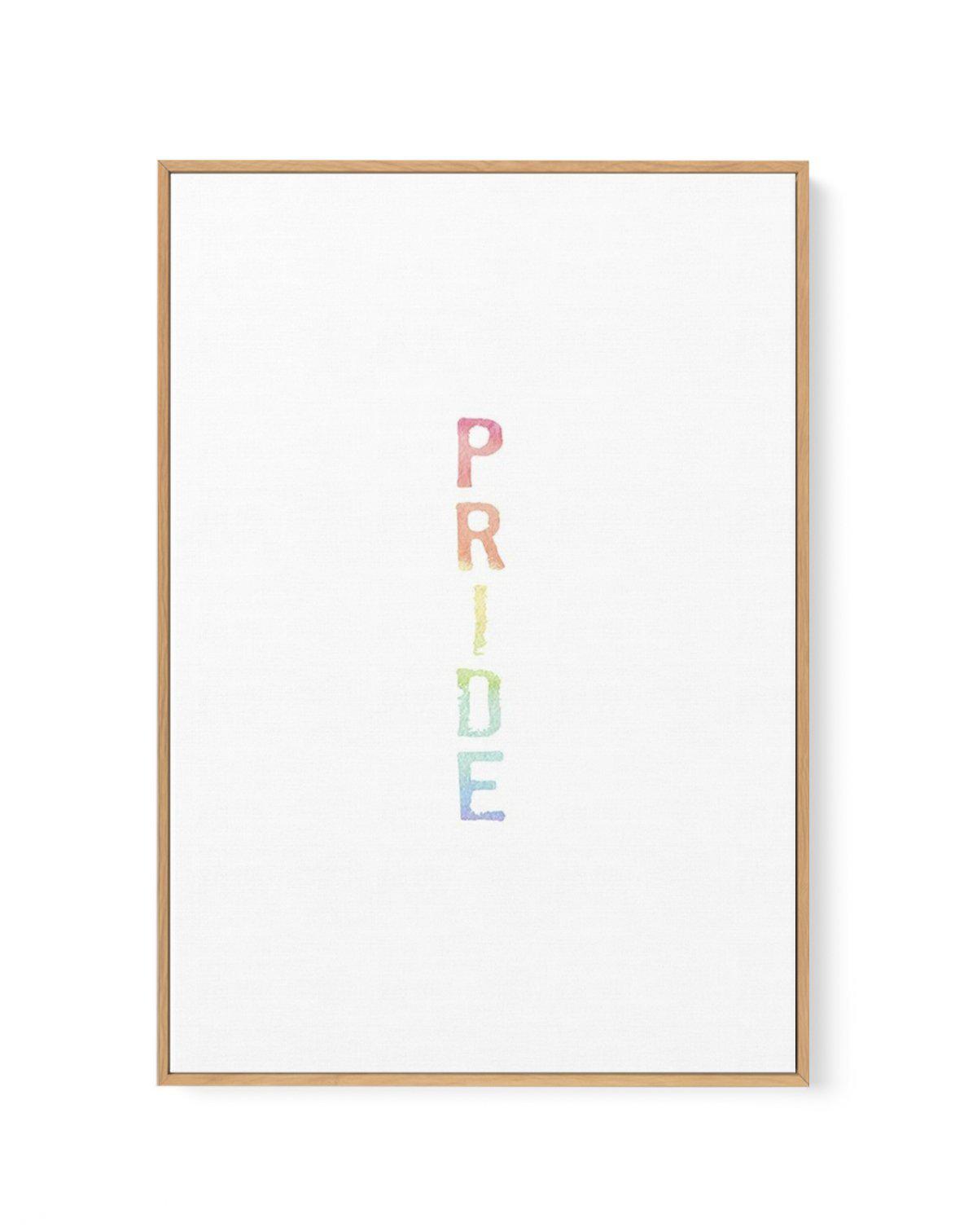 Pride | Rainbow Watercolour | Framed Canvas-CANVAS-You can shop wall art online with Olive et Oriel for everything from abstract art to fun kids wall art. Our beautiful modern art prints and canvas art are available from large canvas prints to wall art paintings and our proudly Australian artwork collection offers only the highest quality framed large wall art and canvas art Australia - You can buy fashion photography prints or Hampton print posters and paintings on canvas from Olive et Oriel an