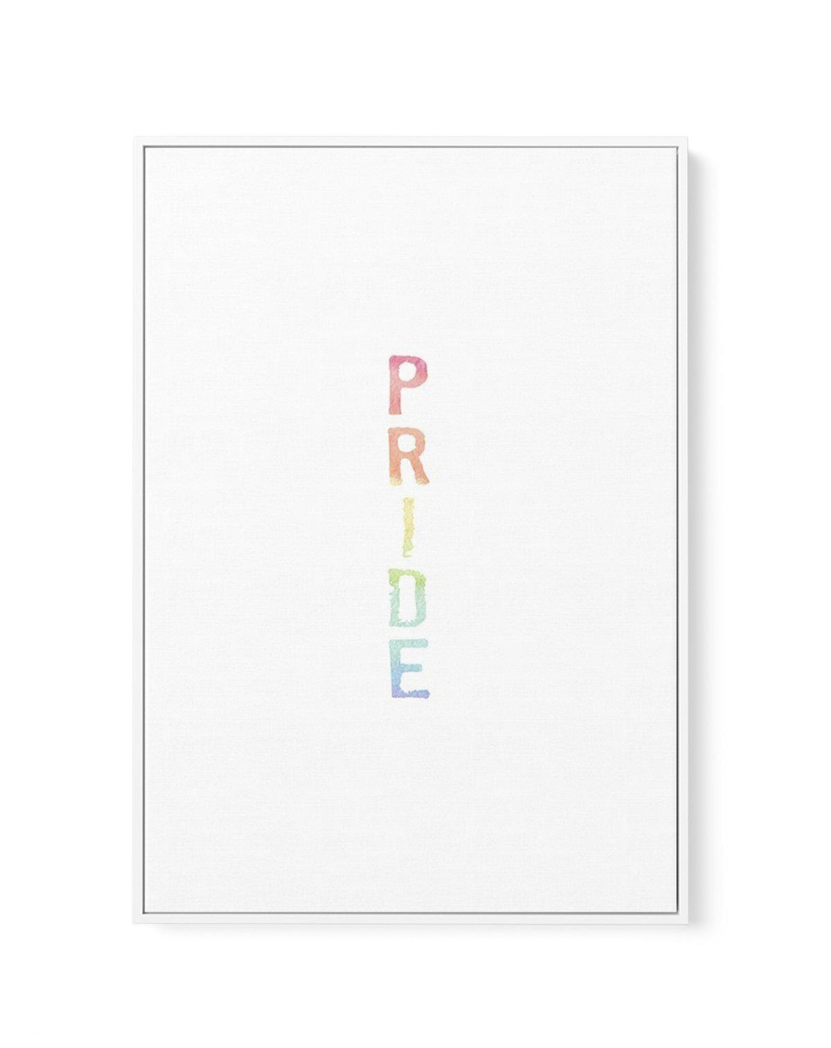 Pride | Rainbow Watercolour | Framed Canvas-CANVAS-You can shop wall art online with Olive et Oriel for everything from abstract art to fun kids wall art. Our beautiful modern art prints and canvas art are available from large canvas prints to wall art paintings and our proudly Australian artwork collection offers only the highest quality framed large wall art and canvas art Australia - You can buy fashion photography prints or Hampton print posters and paintings on canvas from Olive et Oriel an