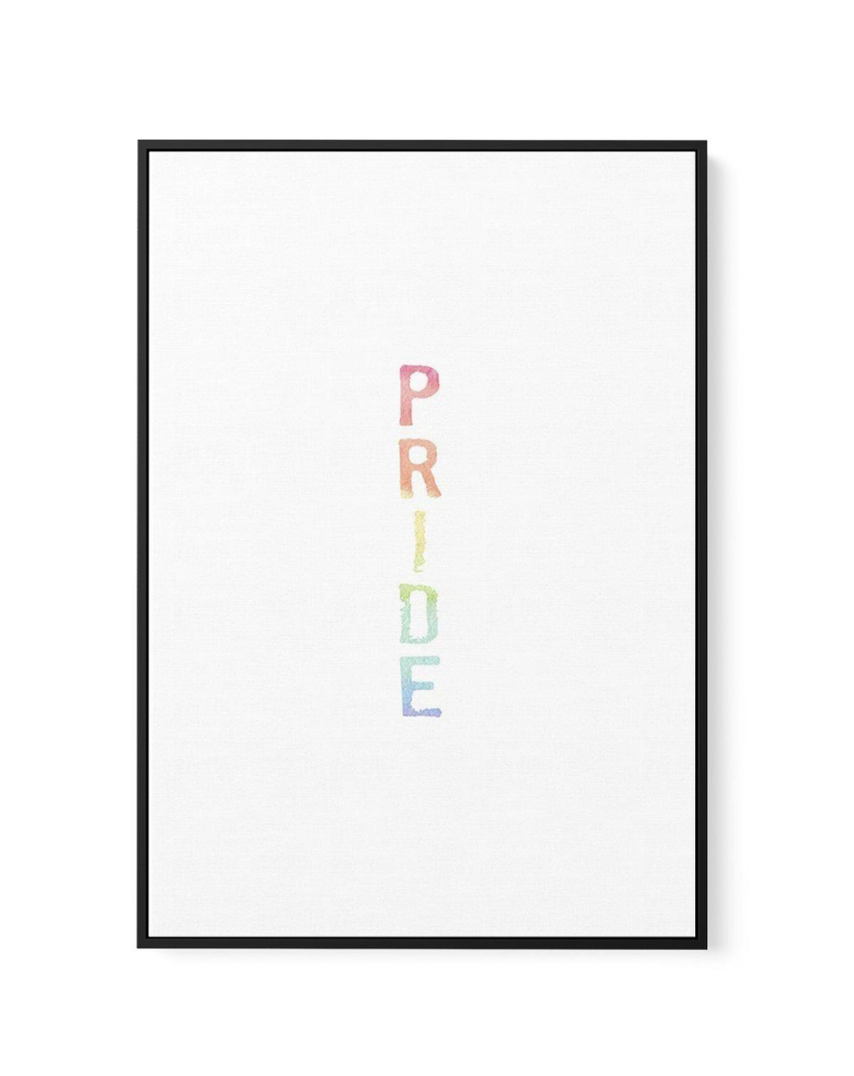 Pride | Rainbow Watercolour | Framed Canvas-CANVAS-You can shop wall art online with Olive et Oriel for everything from abstract art to fun kids wall art. Our beautiful modern art prints and canvas art are available from large canvas prints to wall art paintings and our proudly Australian artwork collection offers only the highest quality framed large wall art and canvas art Australia - You can buy fashion photography prints or Hampton print posters and paintings on canvas from Olive et Oriel an