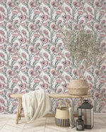 Protea on Blush Wallpaper - Olive et Oriel
