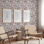 Protea on Blush Wallpaper - Olive et Oriel
