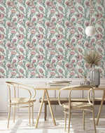 Protea on Green Wallpaper - Olive et Oriel