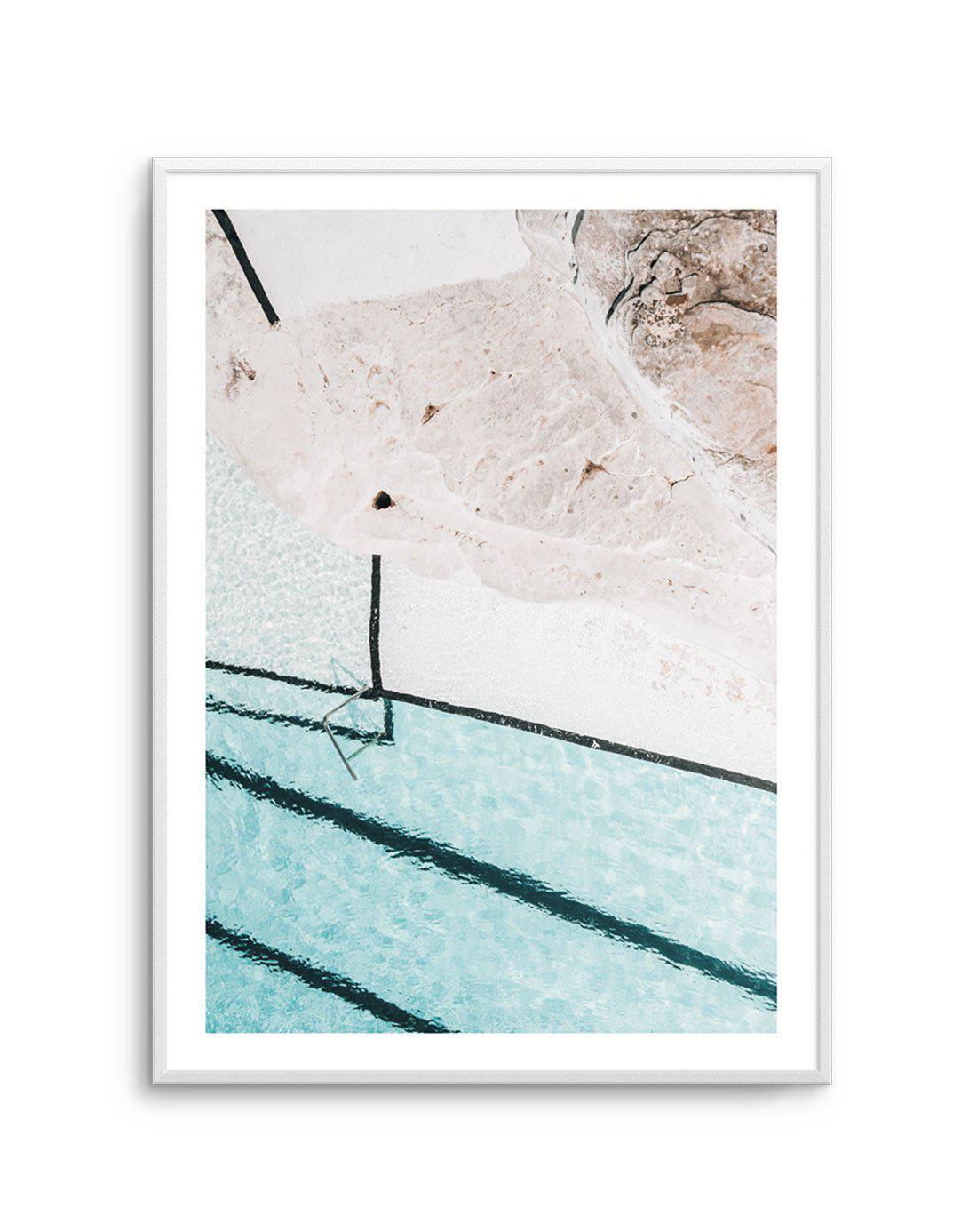 Quick Dip | Bondi Art Print-PRINT-Olive et Oriel-Olive et Oriel-A4 | 8.3" x 11.7" | 21 x 29.7cm-Unframed Art Print-With White Border-Buy-Australian-Art-Prints-Online-with-Olive-et-Oriel-Your-Artwork-Specialists-Austrailia-Decorate-With-Coastal-Photo-Wall-Art-Prints-From-Our-Beach-House-Artwork-Collection-Fine-Poster-and-Framed-Artwork