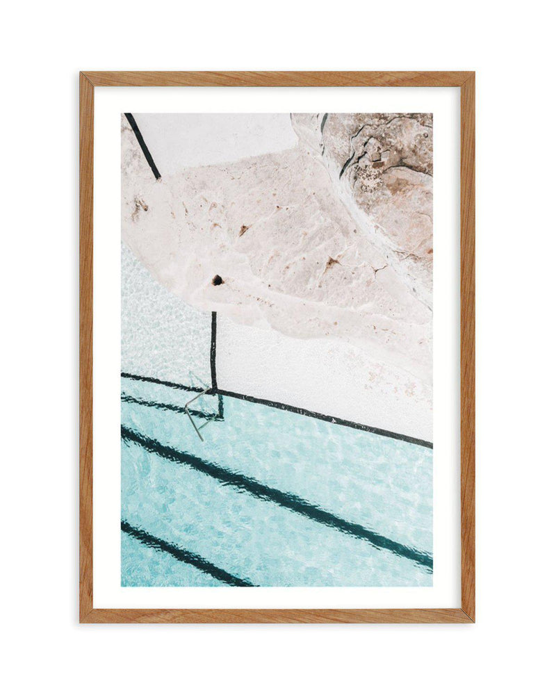Quick Dip | Bondi Art Print-PRINT-Olive et Oriel-Olive et Oriel-50x70 cm | 19.6" x 27.5"-Walnut-With White Border-Buy-Australian-Art-Prints-Online-with-Olive-et-Oriel-Your-Artwork-Specialists-Austrailia-Decorate-With-Coastal-Photo-Wall-Art-Prints-From-Our-Beach-House-Artwork-Collection-Fine-Poster-and-Framed-Artwork