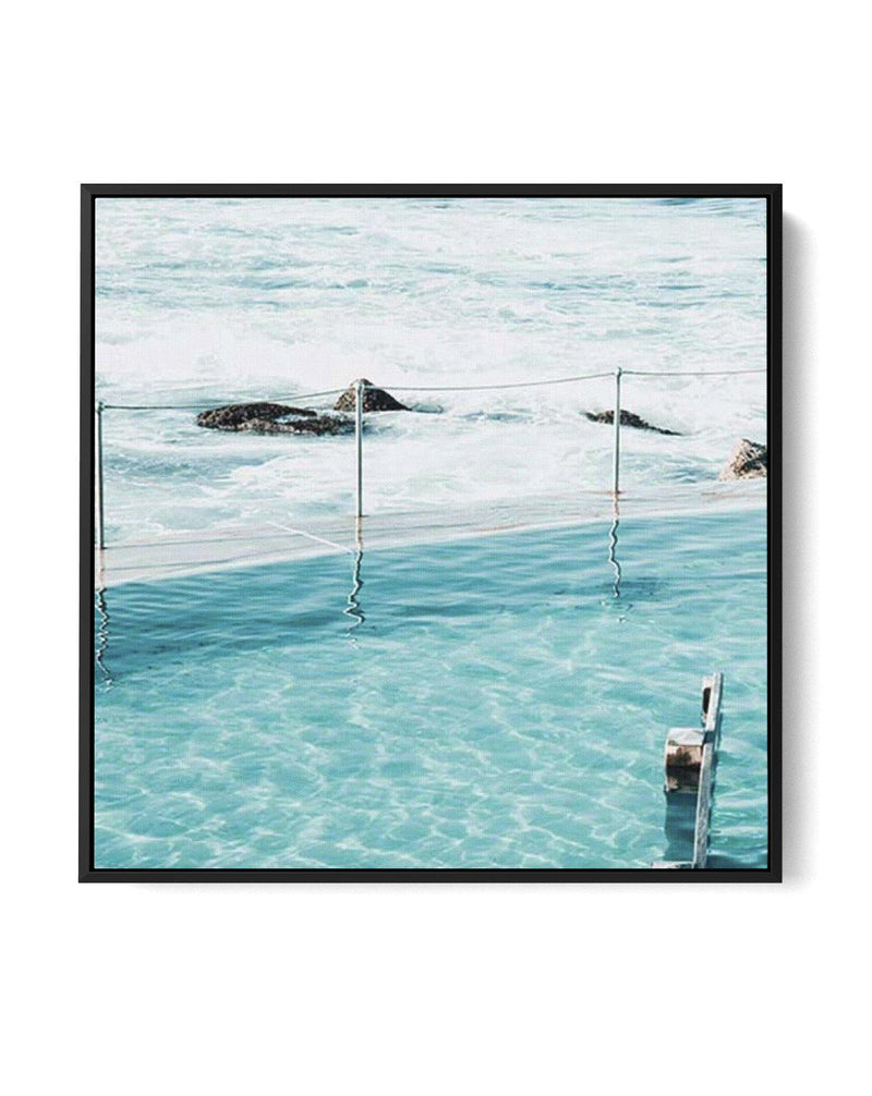Quick Swim Bronte SQ | Framed Canvas-CANVAS-You can shop wall art online with Olive et Oriel for everything from abstract art to fun kids wall art. Our beautiful modern art prints and canvas art are available from large canvas prints to wall art paintings and our proudly Australian artwork collection offers only the highest quality framed large wall art and canvas art Australia - You can buy fashion photography prints or Hampton print posters and paintings on canvas from Olive et Oriel and have 
