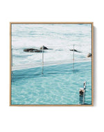 Quick Swim Bronte SQ | Framed Canvas-CANVAS-You can shop wall art online with Olive et Oriel for everything from abstract art to fun kids wall art. Our beautiful modern art prints and canvas art are available from large canvas prints to wall art paintings and our proudly Australian artwork collection offers only the highest quality framed large wall art and canvas art Australia - You can buy fashion photography prints or Hampton print posters and paintings on canvas from Olive et Oriel and have 