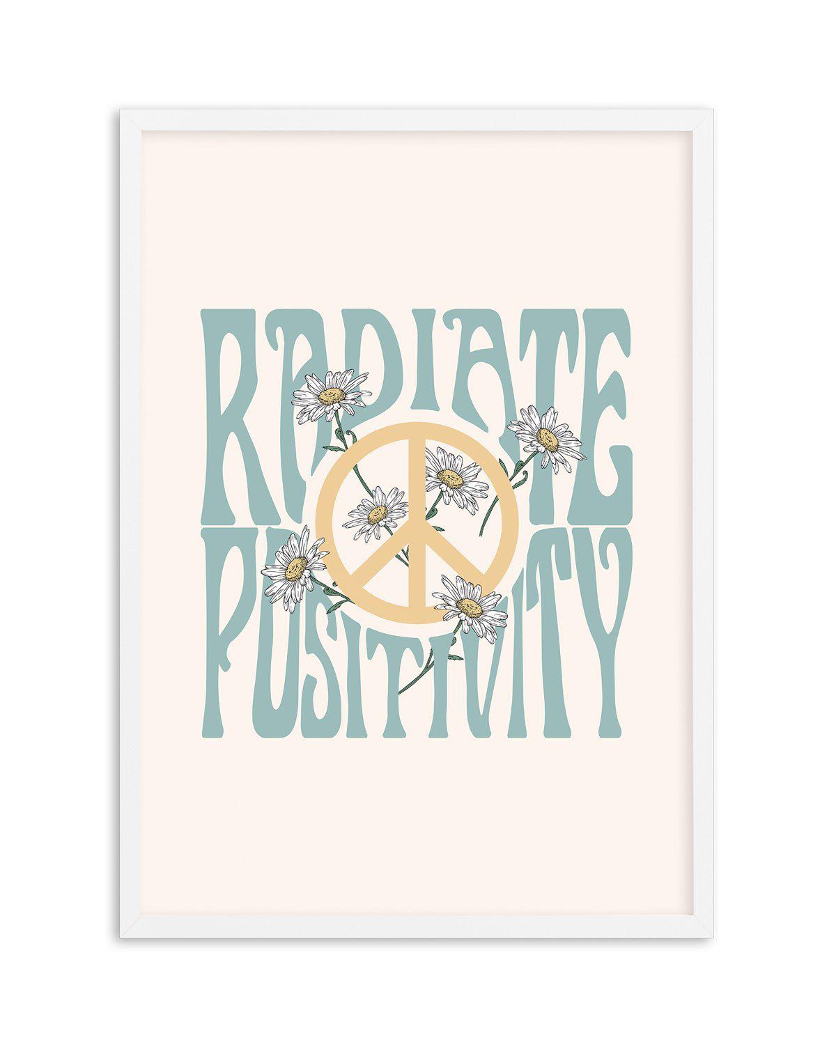 Radiate Positivity Art Print-PRINT-Olive et Oriel-Olive et Oriel-A5 | 5.8" x 8.3" | 14.8 x 21cm-White-With White Border-Buy-Australian-Art-Prints-Online-with-Olive-et-Oriel-Your-Artwork-Specialists-Austrailia-Decorate-With-Coastal-Photo-Wall-Art-Prints-From-Our-Beach-House-Artwork-Collection-Fine-Poster-and-Framed-Artwork