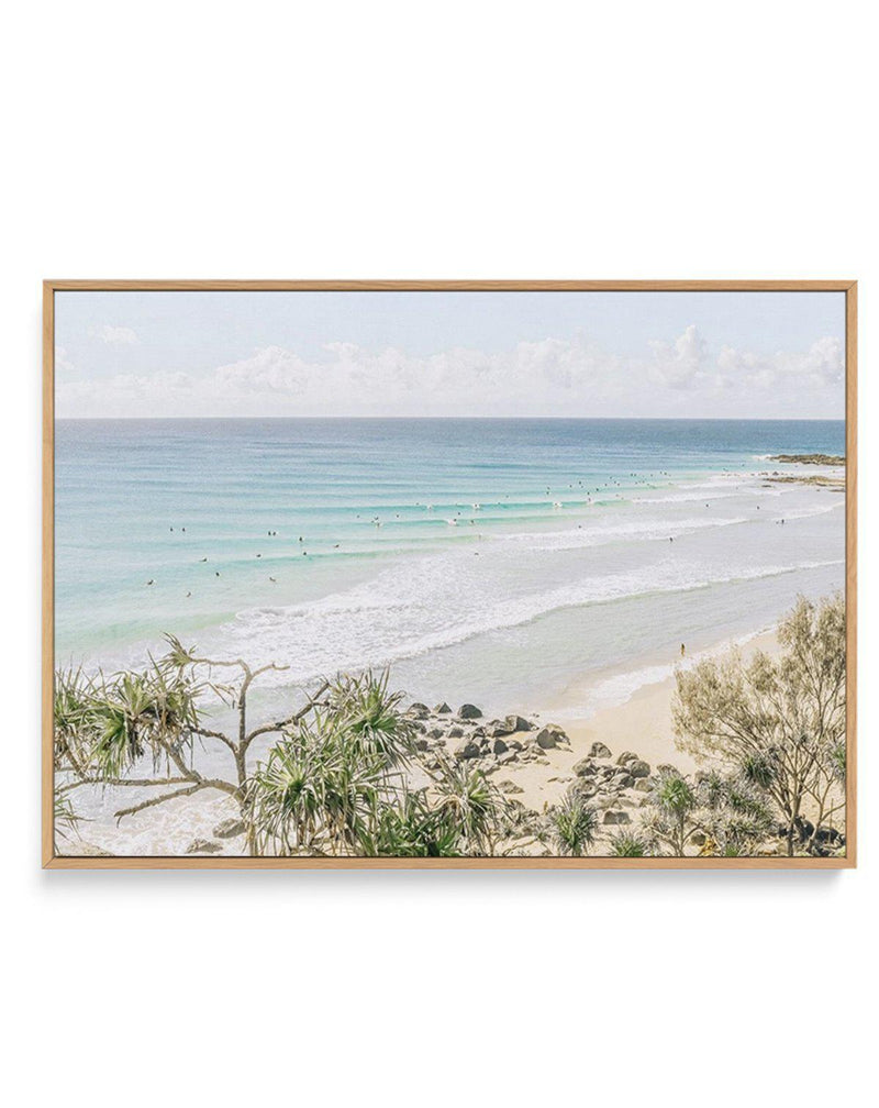 Rainbow Bay, QLD | Framed Canvas-CANVAS-You can shop wall art online with Olive et Oriel for everything from abstract art to fun kids wall art. Our beautiful modern art prints and canvas art are available from large canvas prints to wall art paintings and our proudly Australian artwork collection offers only the highest quality framed large wall art and canvas art Australia - You can buy fashion photography prints or Hampton print posters and paintings on canvas from Olive et Oriel and have them