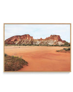 SALE 70x100 Rainbow Valley NT | Oak | Framed Canvas Art