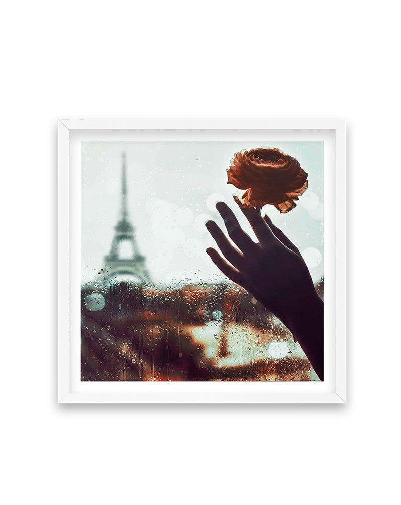 Rainy Days in Paris | SQ Art Print-PRINT-Olive et Oriel-Olive et Oriel-70x70 cm | 27.5" x 27.5"-White-With White Border-Buy-Australian-Art-Prints-Online-with-Olive-et-Oriel-Your-Artwork-Specialists-Austrailia-Decorate-With-Coastal-Photo-Wall-Art-Prints-From-Our-Beach-House-Artwork-Collection-Fine-Poster-and-Framed-Artwork
